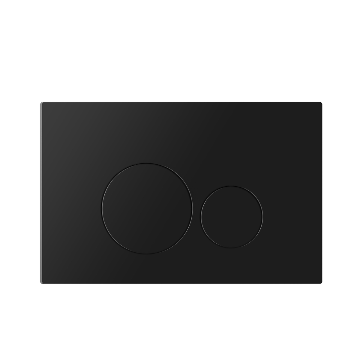 MELA In Wall Toilet Button Round in Black