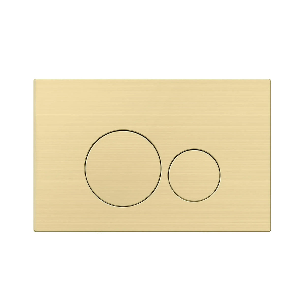 MELA In Wall Toilet Button Round in Brushed Brass