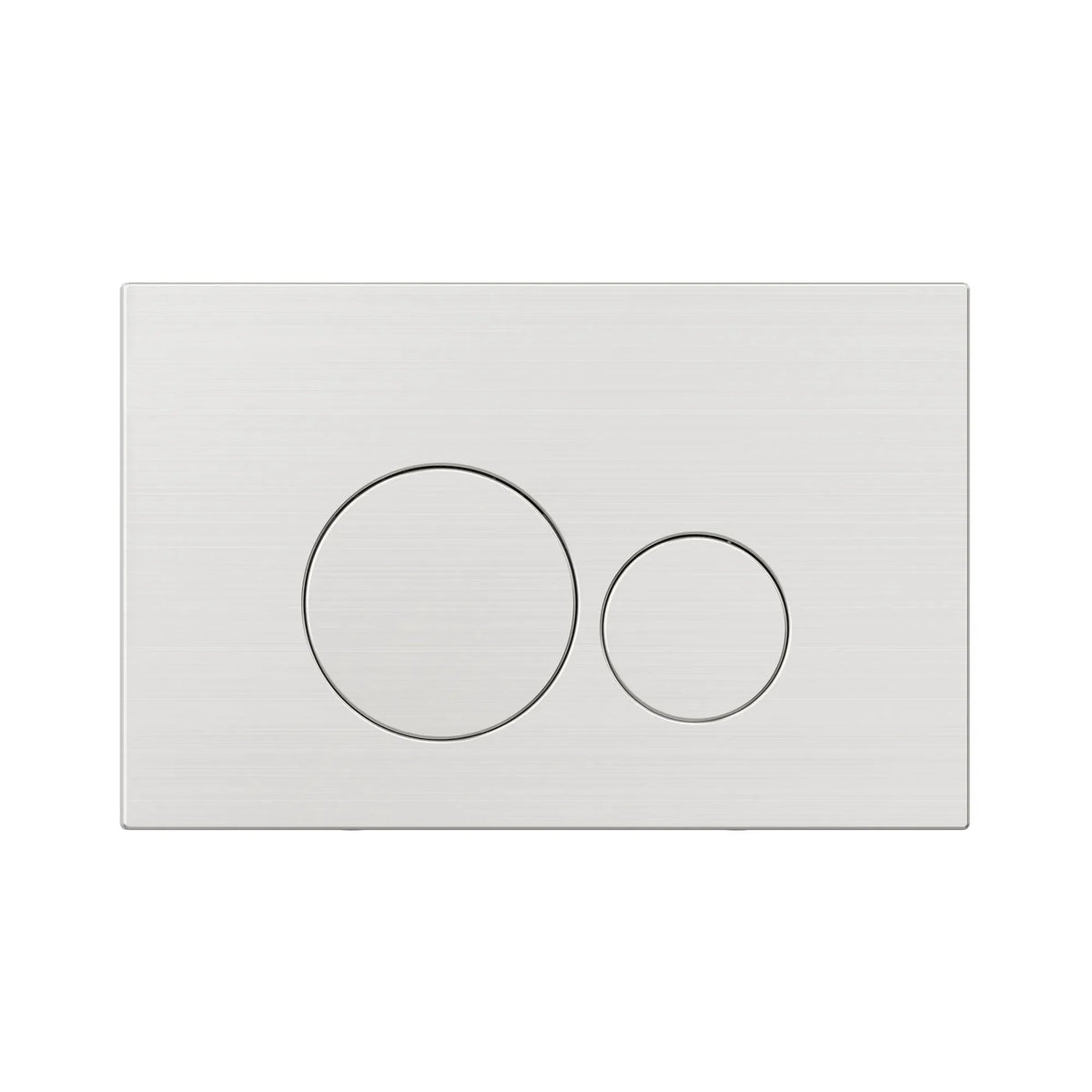 MELA In Wall Toilet Button Round in Brushed Nickel