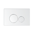 MELA In Wall Toilet Button Round in Chrome