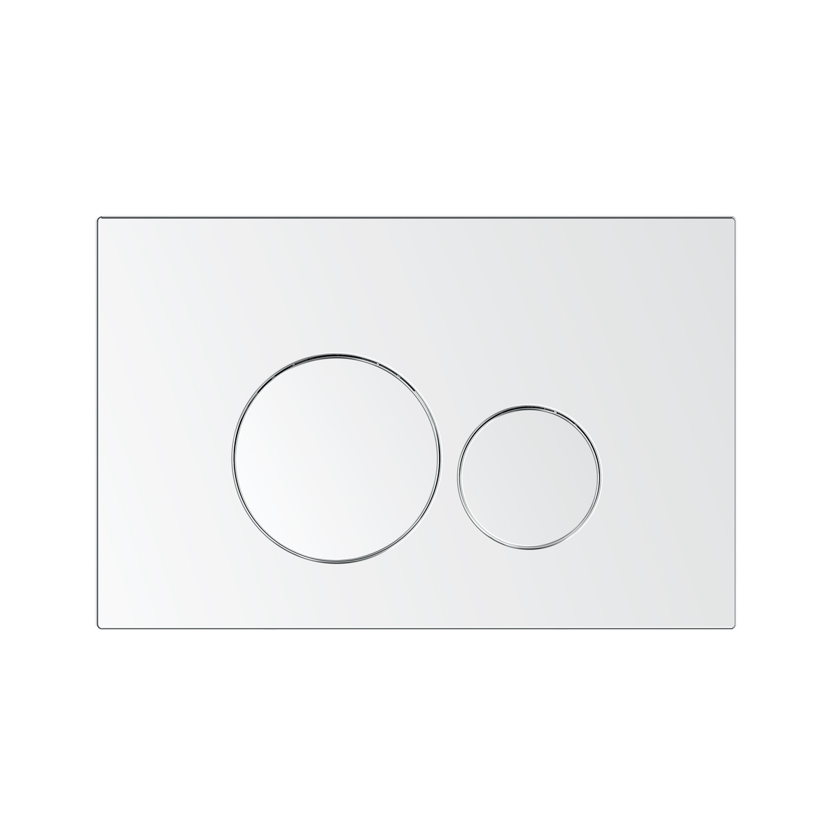 MELA In Wall Toilet Button Round in Chrome