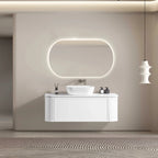 MELA LUNA 1200 Curved Wall Hung Vanity with Drawer, view 2