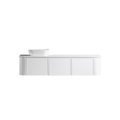 MELA LUNA 1800 Curved Wall Hung Vanity with 2 Doors & Drawer