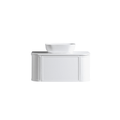 MELA LUNA 900 Curved Wall Hung Vanity with Drawer