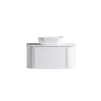 MELA LUNA 900 Curved Wall Hung Vanity with Drawer