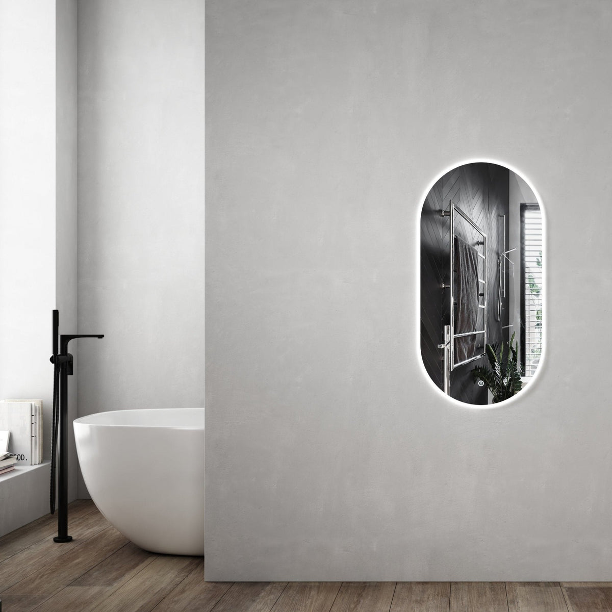 MELA MIA 450 LED Oval Mirror