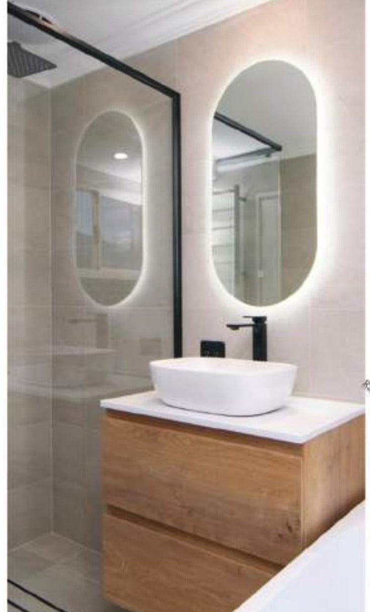 MELA MIA 450 LED oval bathroom mirror