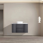 MELA MILANO 1200 Wall Hung Vanity with 2 Doors & Drawers, view 2