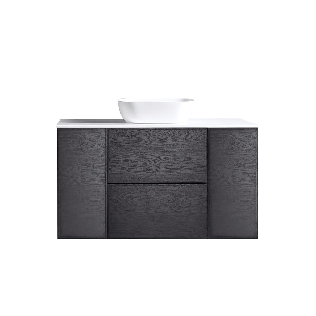 MELA MILANO 1200 Wall Hung Vanity with 2 Doors & Drawers