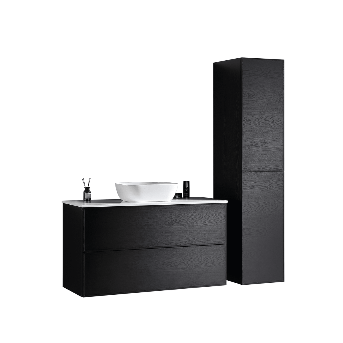 MELA MILANO 1200 Wall Hung Vanity with Drawers, view 3