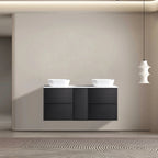 MELA MILANO 1500 Wall Hung Vanity with Door & 2 Drawers, view 2