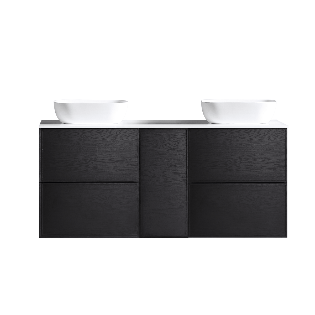 MELA MILANO 1500 Wall Hung Vanity with Door & 2 Drawers