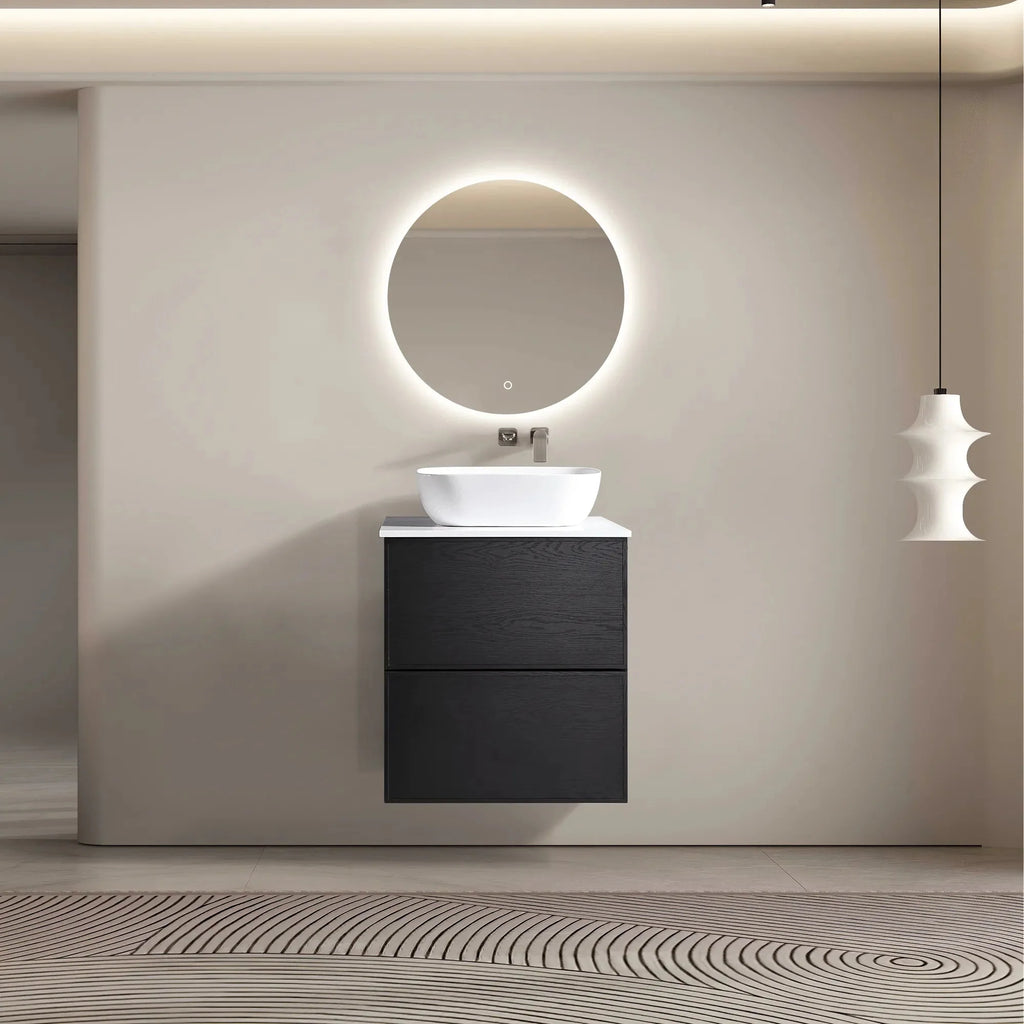 MELA MILANO 600 Wall Hung Vanity with Drawers, view 2