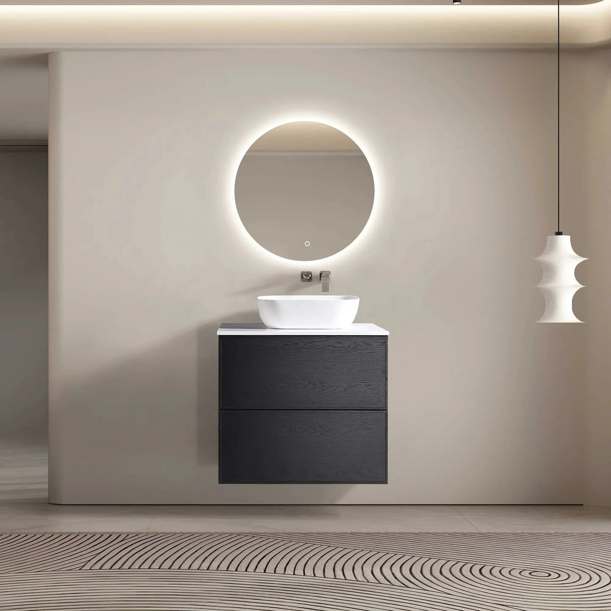 MELA MILANO 750 Wall Hung Vanity with Drawers, view 2