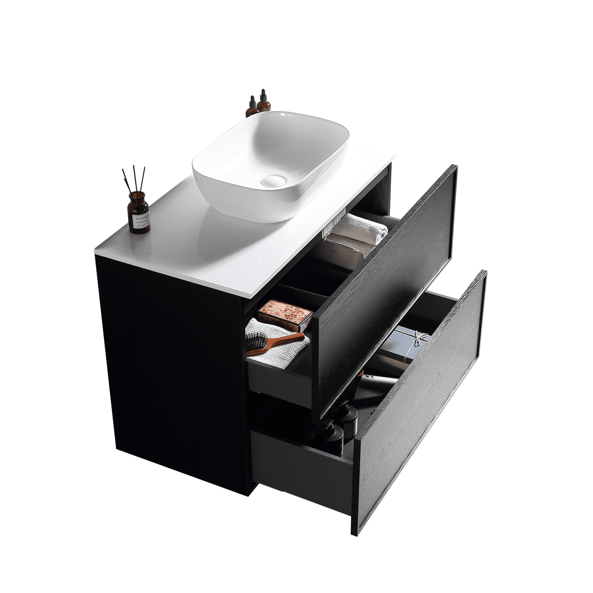 MELA MILANO 900 Wall Hung Vanity with Drawers, view 4