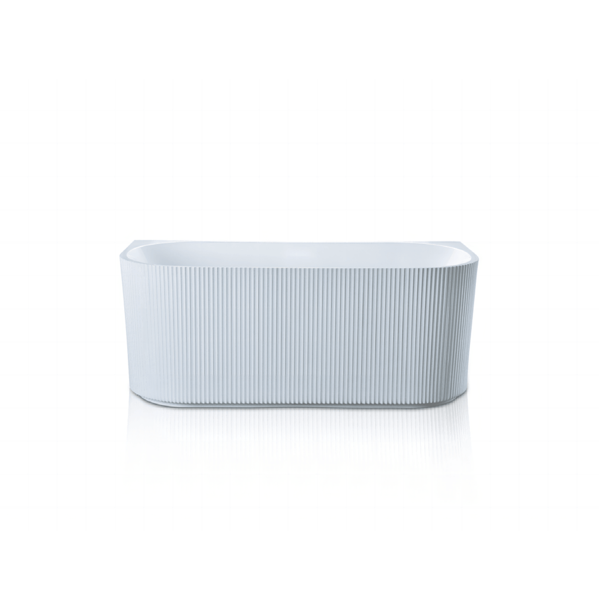 MELA MIZO 1700 Fluted Back to Wall Freestanding Bath