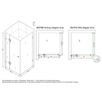 MELA MORRIS Frameless Corner Shower Screen in 900 x 900mm, view 2