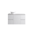 MELA PADDY 1200 Wall Hung Vanity in Gloss White
