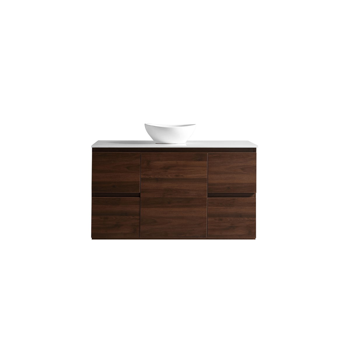 MELA PADDY 1200 Wall Hung Vanity - Walnut