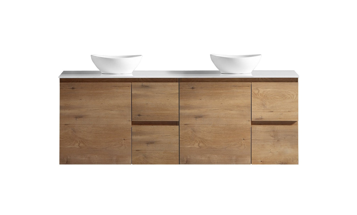 MELA PADDY 1800 Double Wall Hung Vanity in Snafell