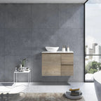 MELA PADDY 750 Wall Hung Vanity in Sorrento Oak