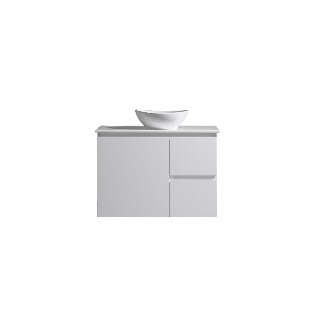 MELA PADDY 900 Wall Hung Vanity in Gloss White