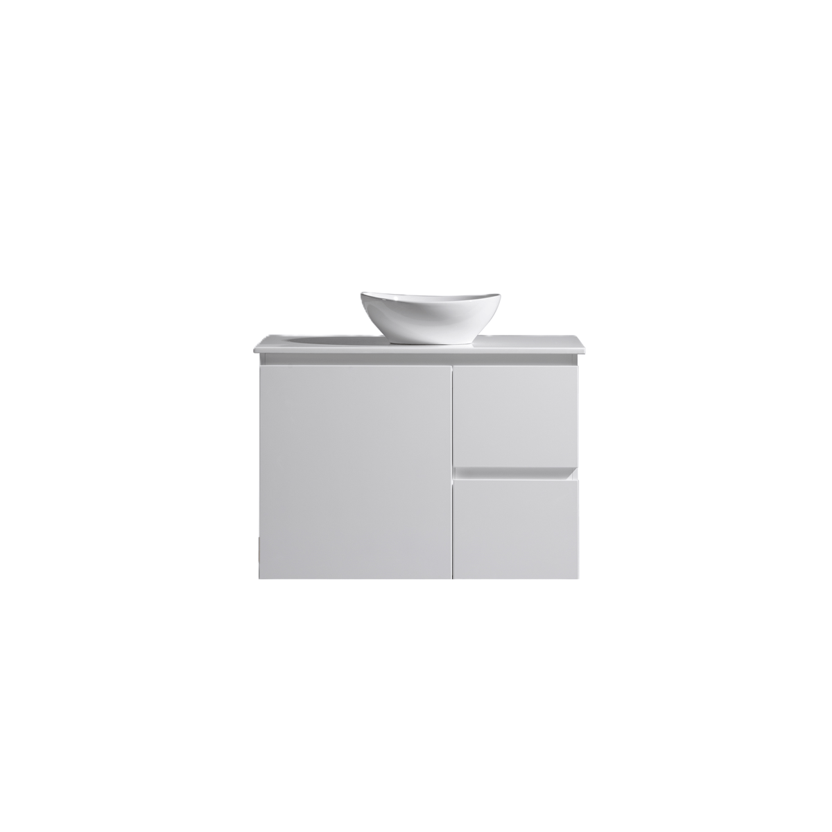 MELA PADDY 900 Wall Hung Vanity in Gloss White