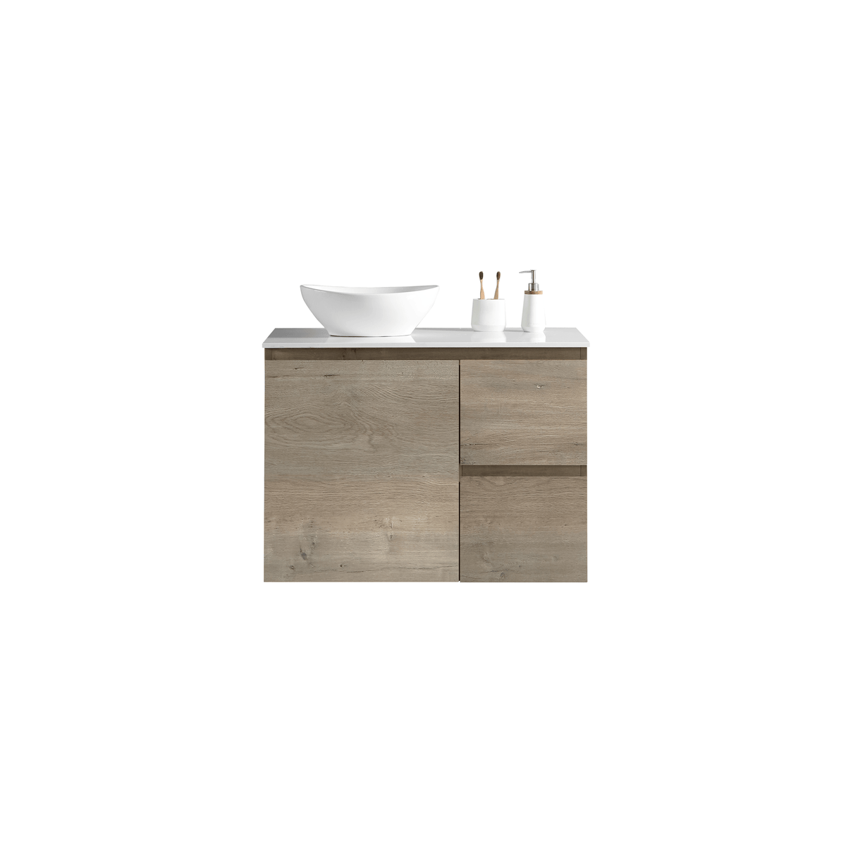 MELA PADDY 900 Wall Hung Vanity in Sorrento Oak