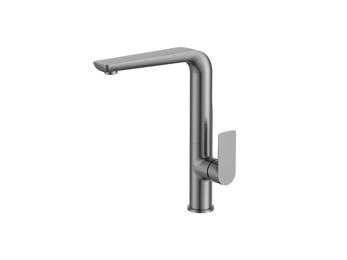 MELA PALCO Gooseneck Kitchen Mixer in Brushed Nickel