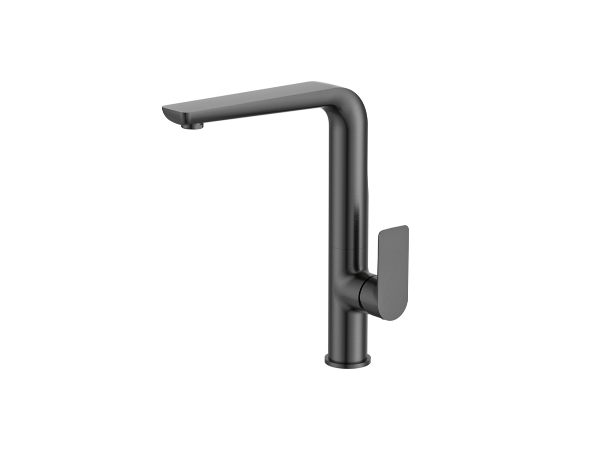 MELA PALCO Gooseneck Kitchen Mixer in Gun Metal