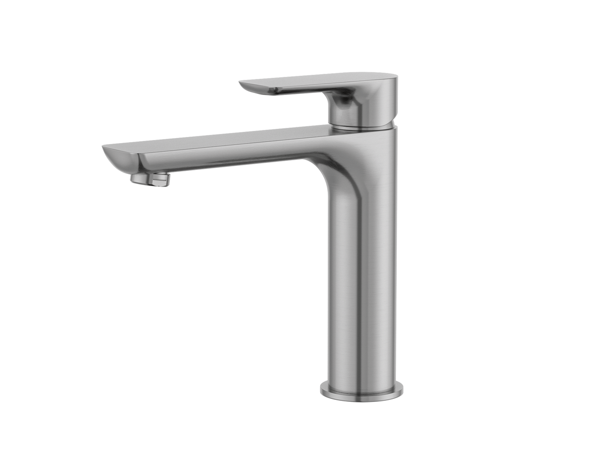 MELA PALCO Medium Basin Mixer in Brushed Nickel