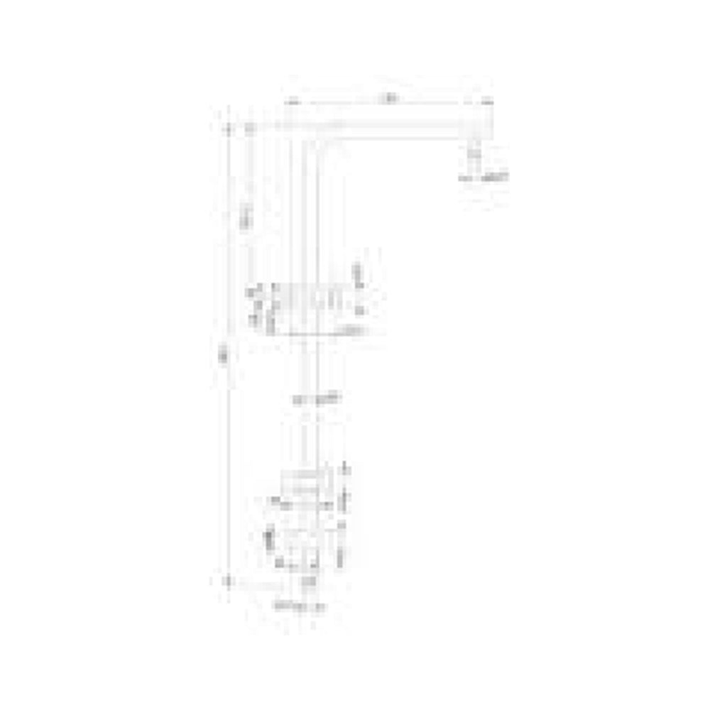 MELA PALCO / RONDO Combination Shower Set with Rail technical drawing