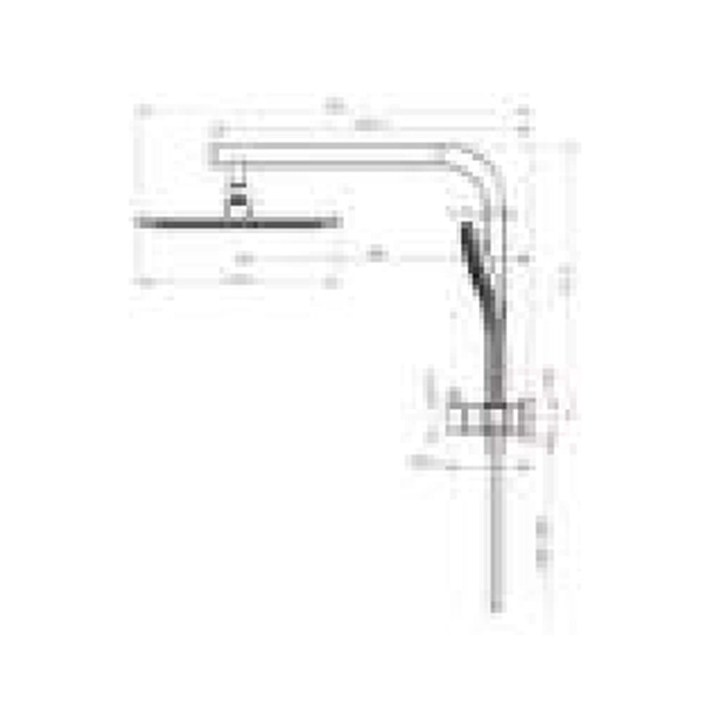 MELA PALCO / RONDO Combination Shower Set without Rail technical drawing