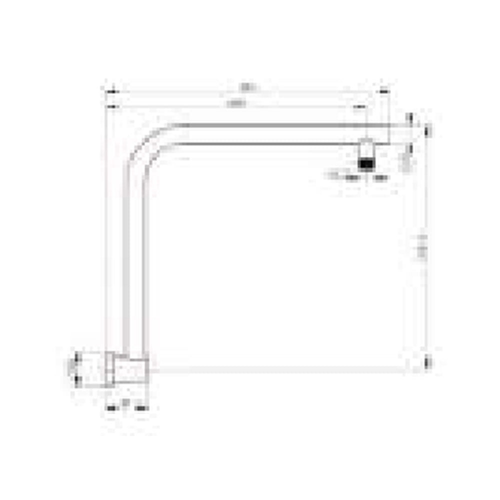 MELA PALCO / RONDO Shower Arm technical drawing
