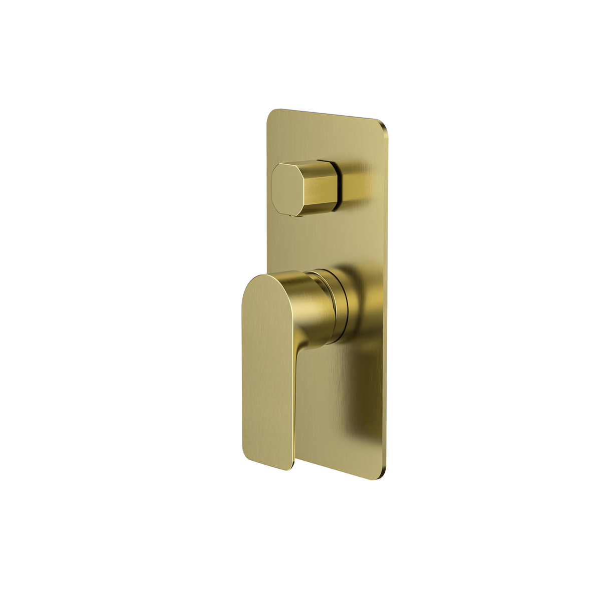 MELA PALCO Wall Mixer with Diverter in Brushed Brass