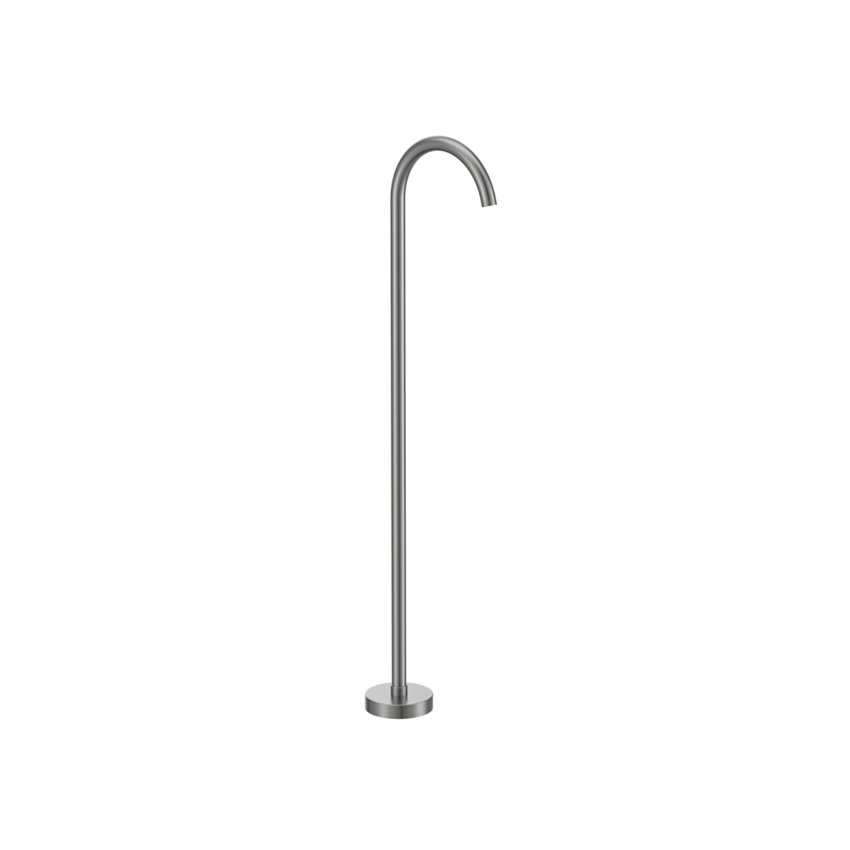 MELA PALCO / RONDO Free Standing Bath Spout in Brushed Nickel
