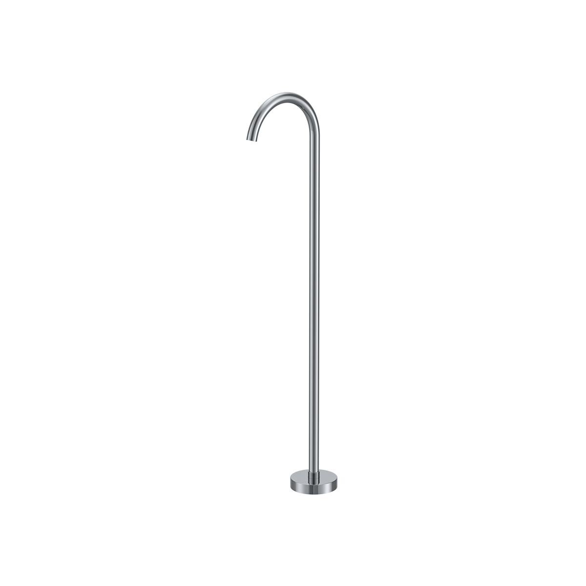 MELA PALCO / RONDO Free Standing Bath Spout in Chrome, view 2