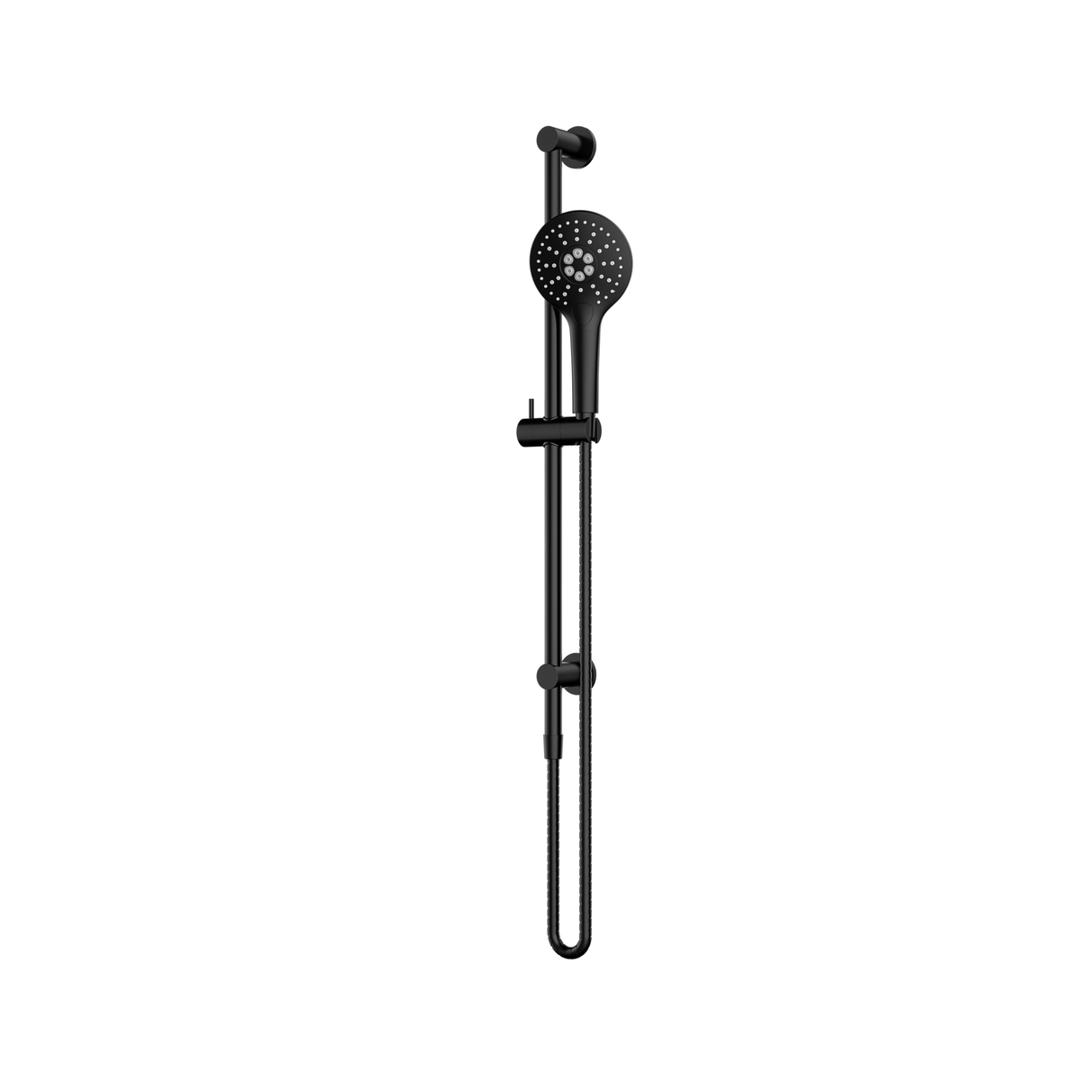 MELA PALCO / RONDO Hand Shower Set with Rail in Matt Black, view 2