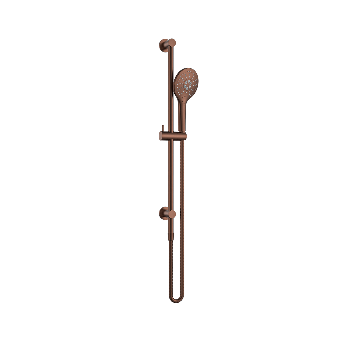 MELA PALCO / RONDO Hand Shower Set with Rail in Brushed Copper