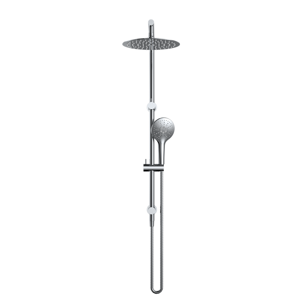 MELA PALCO / RONDO Combination Shower Set with Rail in Chrome, view 3