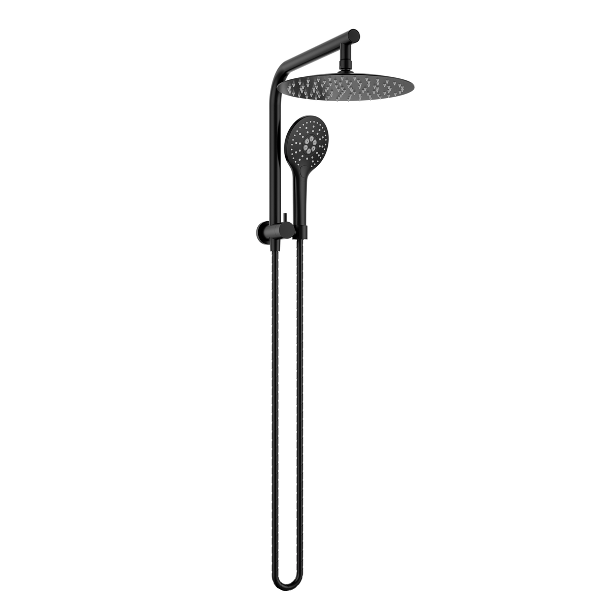 MELA PALCO / RONDO Combination Shower Set without Rail in Matt Black