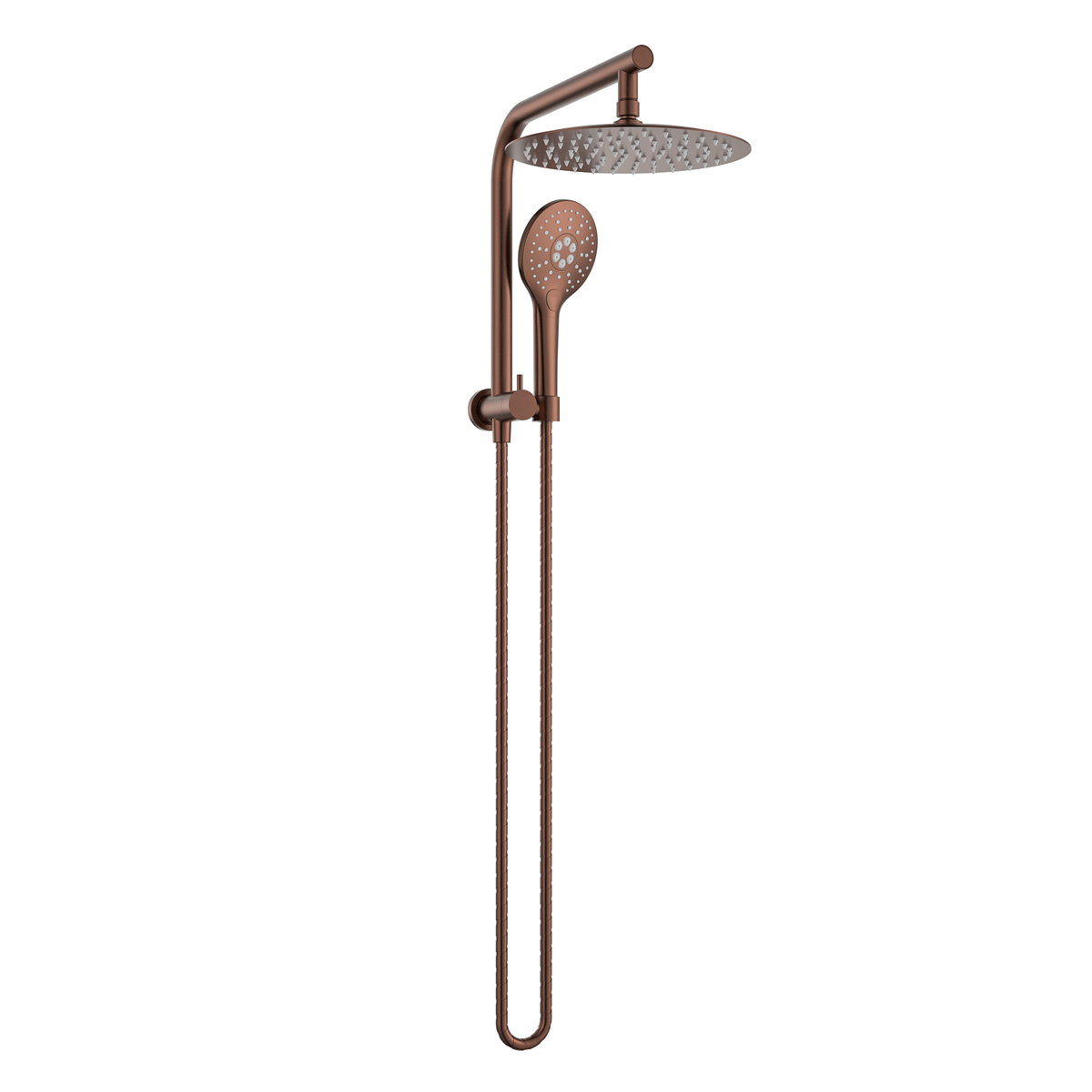 MELA PALCO / RONDO Combination Shower Set without Rail in Brushed Copper