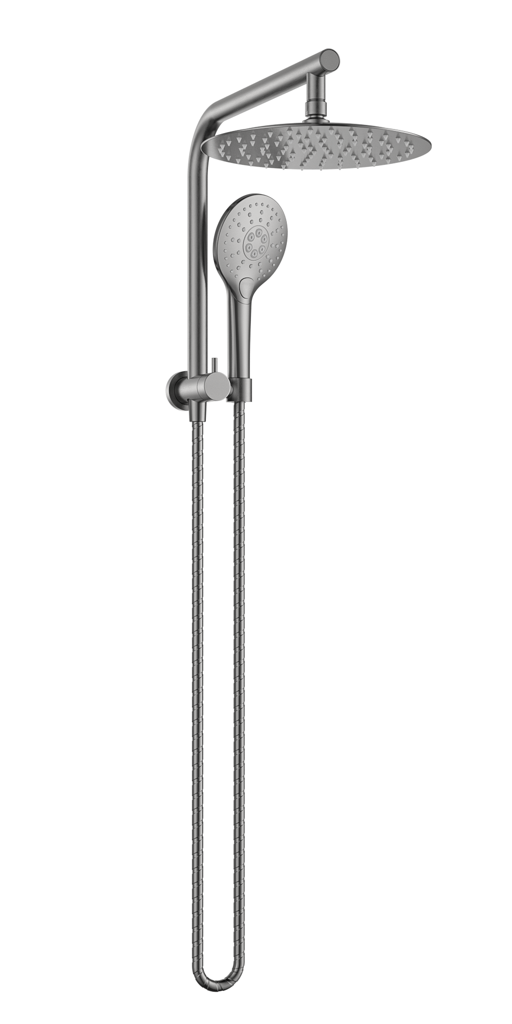 MELA PALCO / RONDO Combination Shower Set without Rail in Brushed Nickel