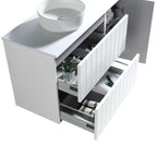 MELA PASTEL 1200 Wall Hung Vanity with Door & Drawers, view 3