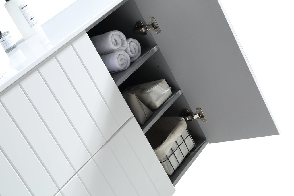 MELA PASTEL 1350 Wall Hung Vanity with 2 Doors & 2 Drawers, view 3