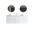 MELA PASTEL 1500 Wall Hung Vanity with Door & 4 Drawers
