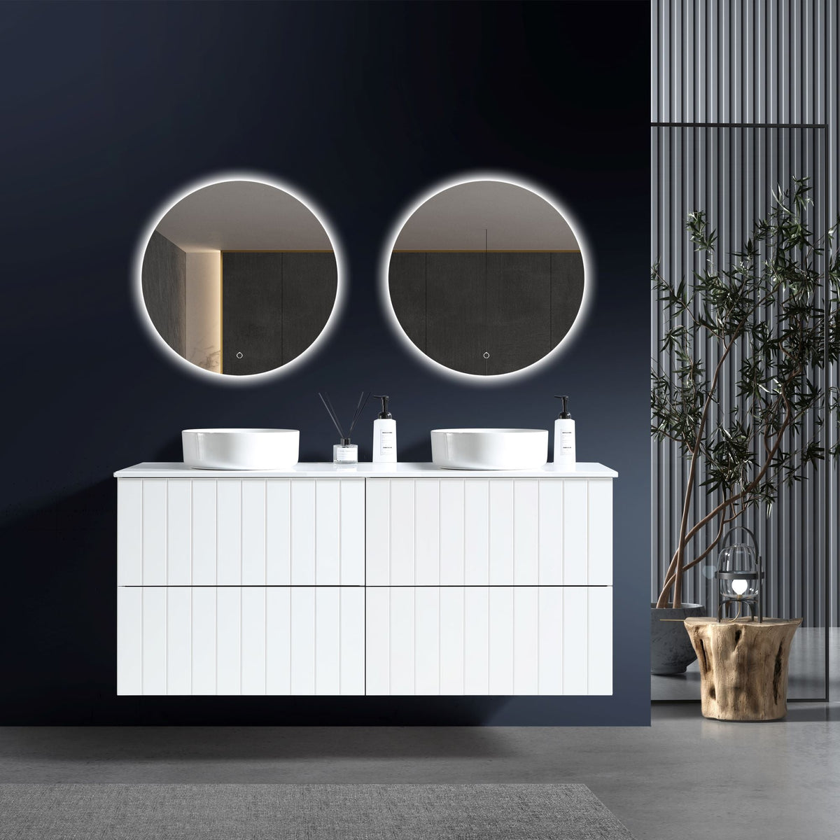 MELA PASTEL 1500 Wall Hung Vanity with Drawers, view 2