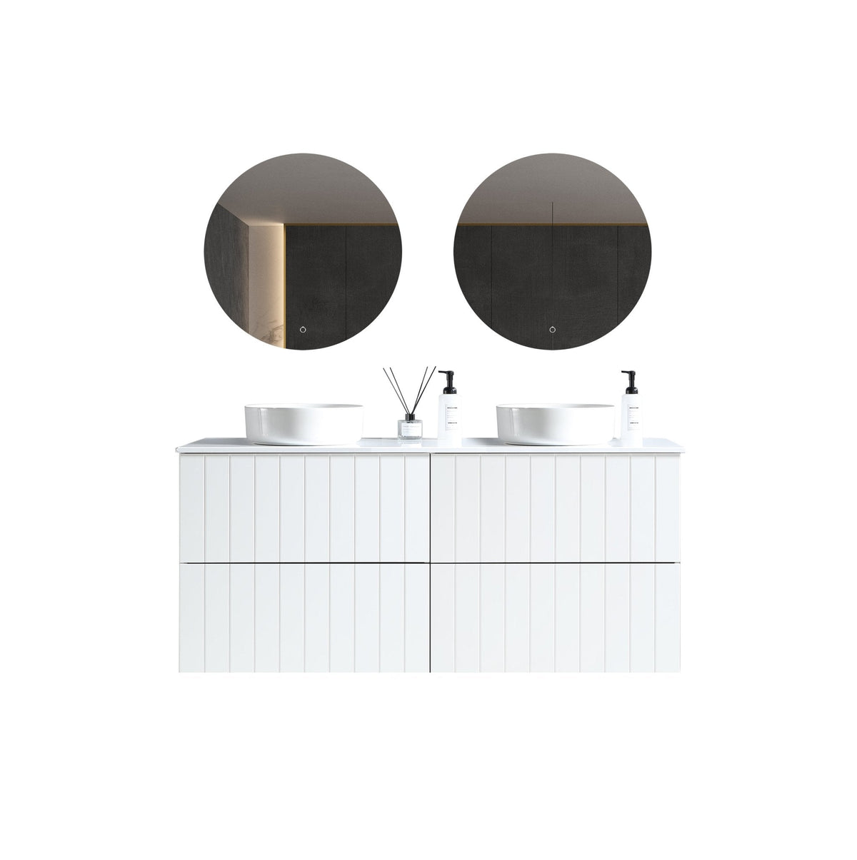 MELA PASTEL 1500 Wall Hung Vanity with Drawers
