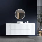 MELA PASTEL 1500 Wall Hung Vanity with 2 Doors & 2 Drawers, view 2