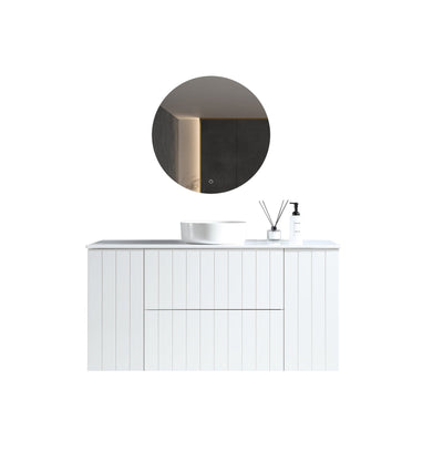 MELA PASTEL 1500 Wall Hung Vanity with 2 Doors & 2 Drawers